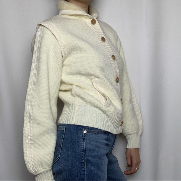 Vtg Sweater Coat by Mariea Kim - Picture 5 of 8